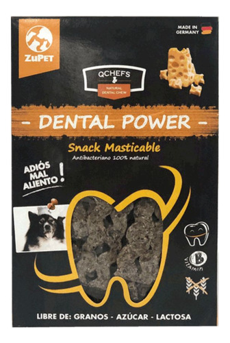 Limpiador Dental Snack Masticable Perro Qchefs 65 Grs
