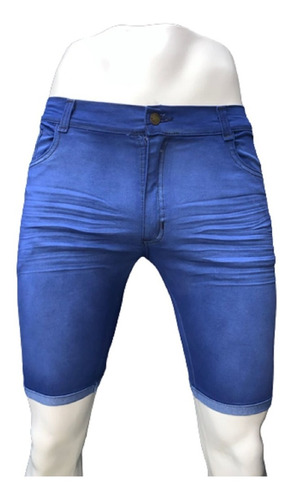 Bermuda Juvenil De Jeans Elastizado Hombre 38 Al 48