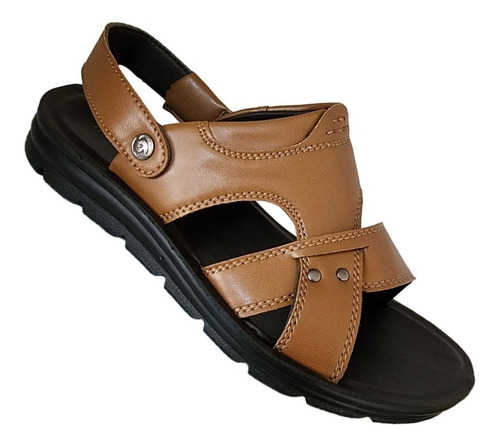 Sandalia Chala Casual Hombre Primavera Verano Camel 7016