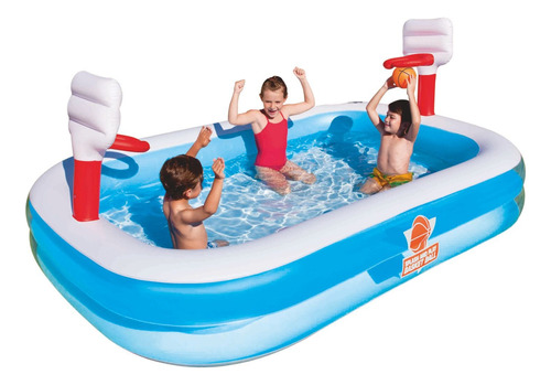 Piscina Inflable Bestway Basket Baloncesto Niños Verano 