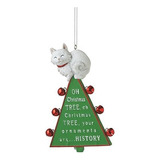  Oh Christmas Tree  Ornamento De La Navidad Del Gato De La 