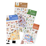 Stickers Kawaii Scrapbook 4 Planillas Bullet Journal