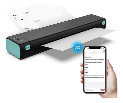 Impresora Sin Tinta Impresora Térmica Portátil Bluetooth