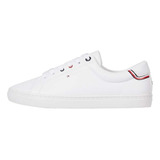 Tenis Tommy Hilfiger Minimal Blanco De Dama Original