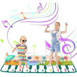 Alfombra Tapete Baile De Piano Musical Para Niños 110x36cm