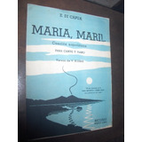 Partitura Maria Mar E Di Capua  1958