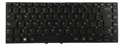 Teclado Samsung Sa350v4ces Español Color Negro