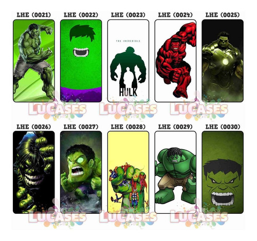 Capinha Celular Hulk Incrível Verde Vingador Vingadores Capa