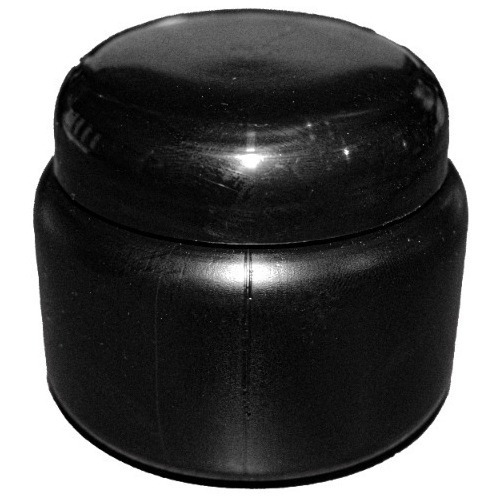 50 Frasco Tarro Pomadero 120 Ml Gr Estetico Plástico Negro