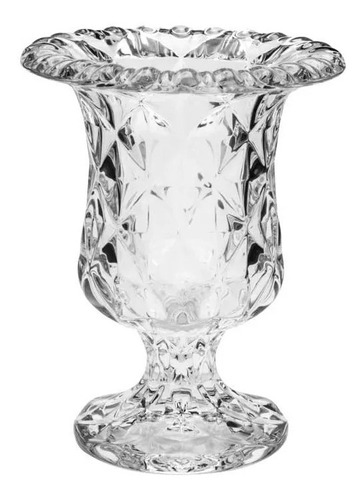 Vaso Diamond Em Vidro Transparente - Lyor