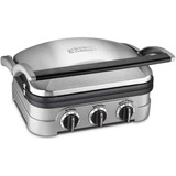 Cuisinart Gr-4np1 - Plancha 5 En 1, Acero Inoxidable Cepilla