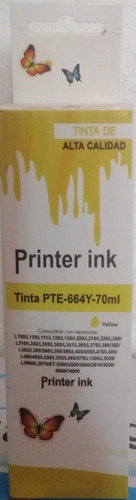 Tinta Nt Compatible Epson T664m Amarillo L110 L120 L200 70ml