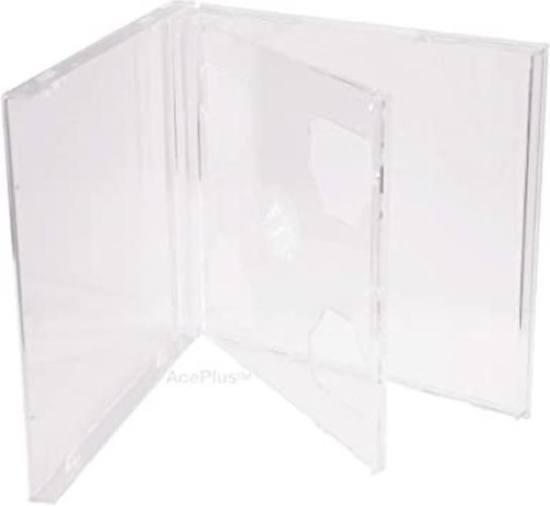 Aceplus Estuche Doble Transparente Para Cd 10 Unidades