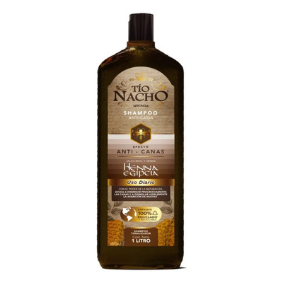 Shampoo Efecto Anti Canas Henna Egipcia Uso Diario Tio Nacho 1 L | Envío gratis