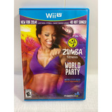 Jogo Zumba Fitness Wrold Party Nintendo Wii U + Cinta   