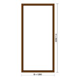 Ventana Paño Fijo 126x262 Pvc Vidrio Dvh Laminado -30% Off!!