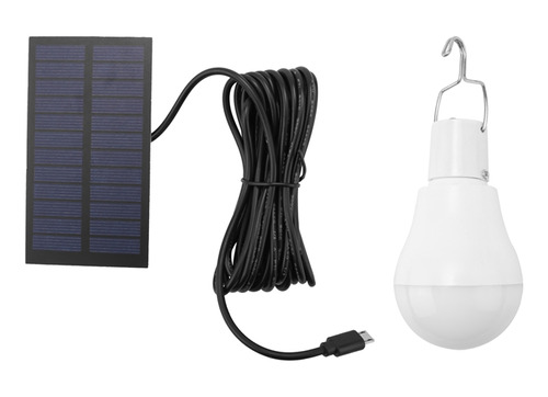 Luz Solar Led Portátil De 15 W, Lámpara Led Recargable Por U