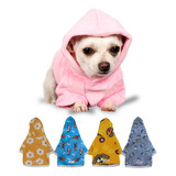 Roupa Pet Com Capuz  Manga Moletom Inverno Chihuahua 