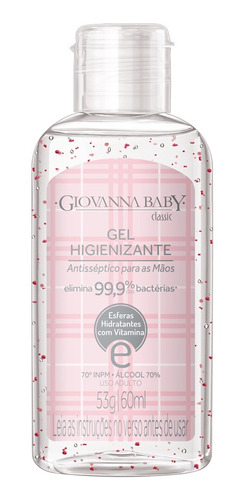 Gel Higienizante Giovanna Baby Classic 60ml