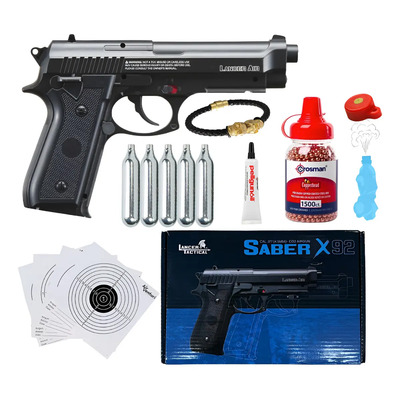Lt Tipo Beretta 92a1 .177 4.5mm Co2 Metal Bbs Xchws C Negro 4.5 Mm | Envío gratis