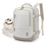 Mochila De Viaje Impermeable Beige Grande 40l 