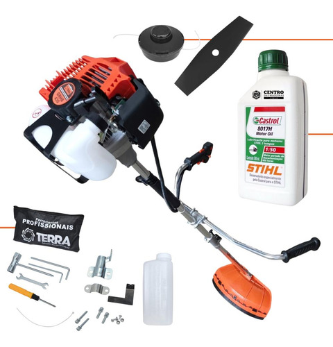 Roçadeira À Gasolina Profissional C/ Óleo Stihl 43cc Terra