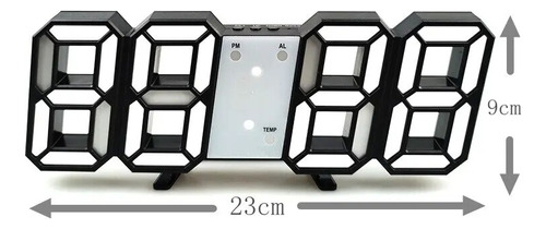 Reloj Luminoso Led Digital De Pared, Moderno, 3d