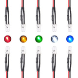 50pcs 12 Voltios 5mm Led Rojo Luces Diodos Emisores Pre...