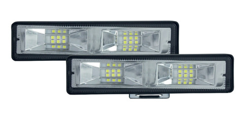 Kit 2 Faros Tipo Barra 12 Leds Tunelight 48w Universales