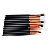 Set De 12 Brochas De Maquillaje Para Rostro, Sombra De Ojos,