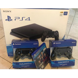 Sony Ps4 1tb + 2 Mandos Y Pes 2018 + Accesorios De Regalo!!