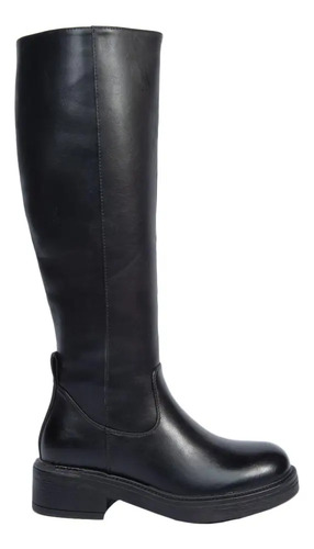Bota Montar Tubo Alto Tierra Bendita Negro Mujer 2105