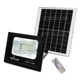 Reflector Lampara Led Panel Solar 750c 100w Recargable Negro