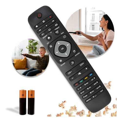 Controle Remoto Para Tv Philips Lcd/led/smart/3d Universal