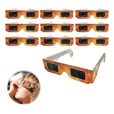 Gafas Para Eclipse Solar De Papel, 10 Piezas