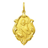 Medalha Religiosa São Judas Tadeu Em Ouro 18k Classico 1,5cm
