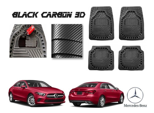 Tapetes Premium Carbon 3d Mercedes Benz A200 Sedan 20 A 23