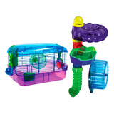 Jaula Para Hamster Kaytee Lighted Habitat + Kit Activity