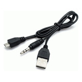 Cable Micro Usb Para Parlante Con Jack Plus Audio 3,5 2en1