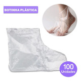 Botinha Spa Dos Pés Descartável Plástica Bota Pedicure 100un