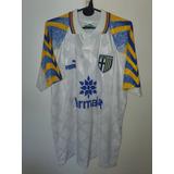 Camiseta Puma Parma Italia 1998 Blanca #8 Stoichkov Talle Xl