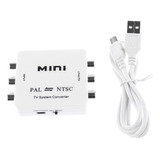 Mini Sistema De Tv Pal / Ntsc Convertir Compuesta Adaptador