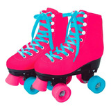 Patins Clássico 4 Rodas - Tamanho 33 A 34 - Fun - Bonellihq