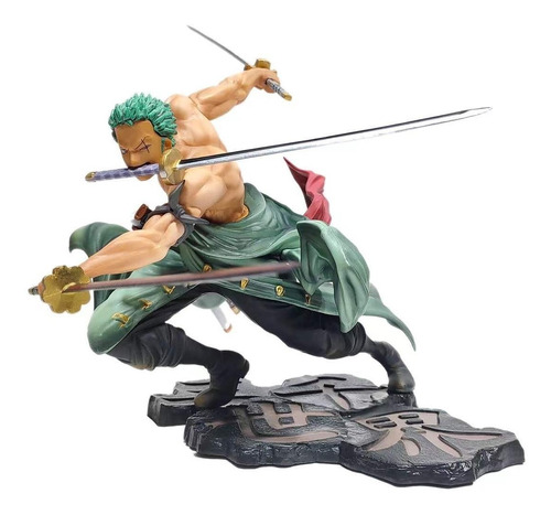 Boneco Roronoa Zoro Action Figure Anime One Piece Grandline 