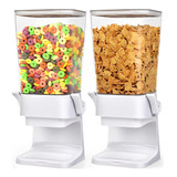 Mivvosakuki Dispensador De Cereales Doble Para Encimera, Rec