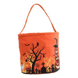 Bolsa Bolsa De Almacenamiento De Dulces Halloween Naranja