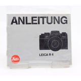 Manual De Instrucciones Leica R4 Aleman