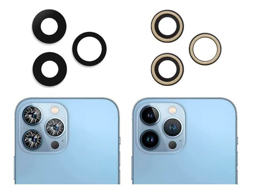 Vidrios Camara Trasera Compatible Con iPhone 13 Pro Max Cris