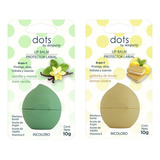 Kit 2 Protector Labial Dots Galleta Limon Y Menta + Vainilla