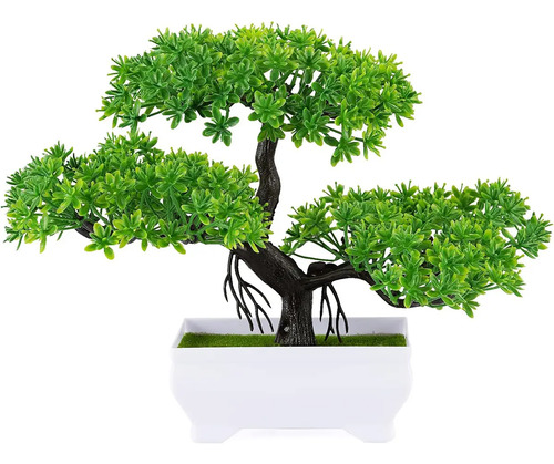 Árbol Bonsái Artificial Con Maceta Para El Hogar Y La Oficin